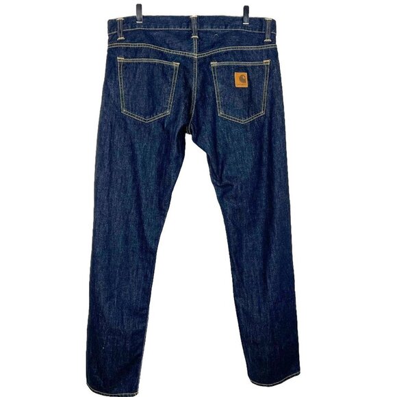 Carhartt WIP Buccaneer Rigid Denim Jeans. Dark Wash. Size 34 x 32 - Picture 14 of 16